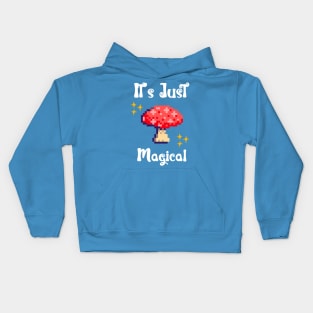 pixelated Mushroom Kids Hoodie